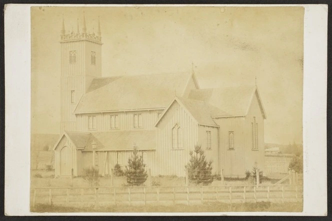 Shailer, George William (Palmerston North) fl 1875-1900 :Photograph of St John the Evangelist Church Feilding