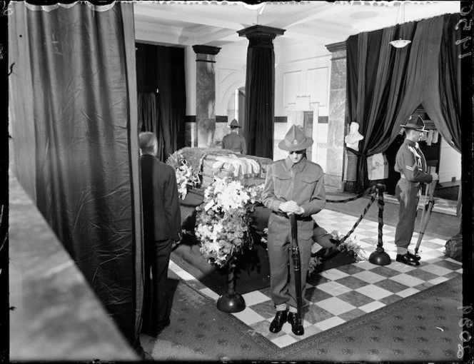 Peter Fraser lying in state