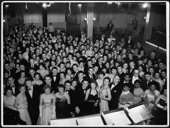 Crowd at a dance, Majestic Cabaret, Wellington