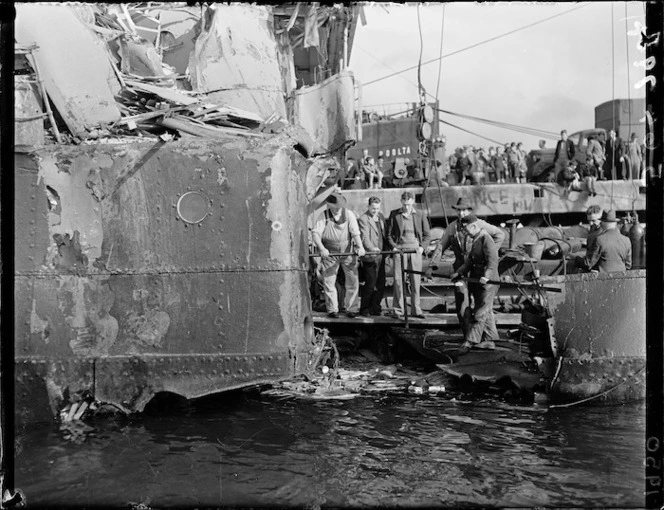 Damage to the ship Waipiata, Wellington