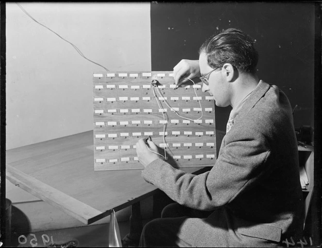 Electric multiplication board designed by Klaus Neuberg