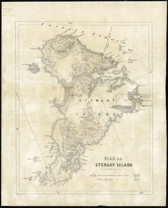 Plan of Stewart Island