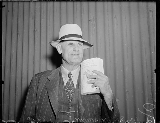 William Stanley Goosman at the yearling sales, Trentham Racecourse