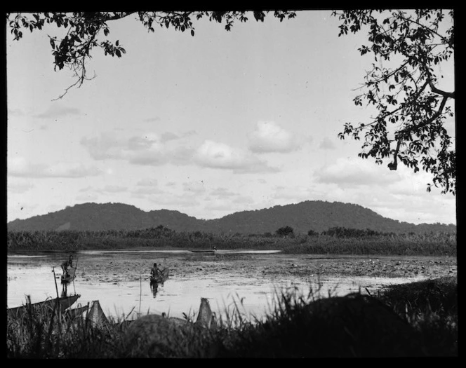 Possibly Lake Chambri, Papua New Guinea