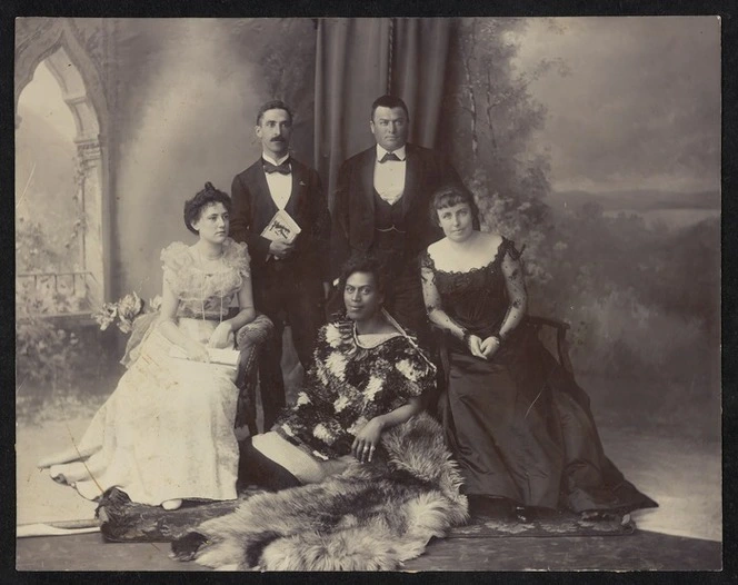 Photograph of a touring musical group