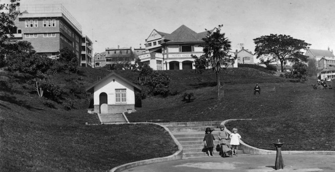 View of Myers Kindergarten in Myers Park, Auckland