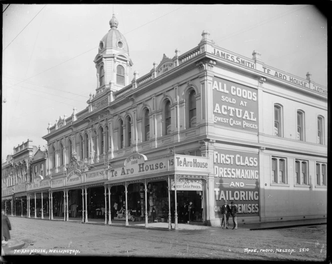 James Smith's store in Te Aro House, Cuba Street, Wellington