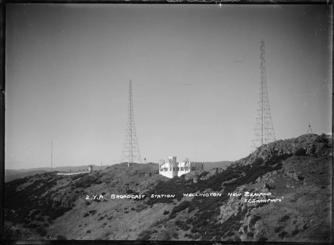 Radio broadcast station, Mount Victoria, Wellington