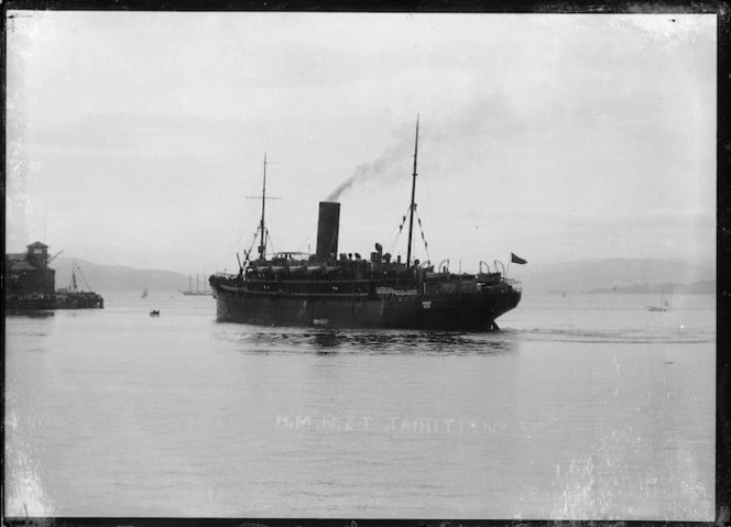 Steamship Tahiti, World War I troopship 38 - Photographer unidentified