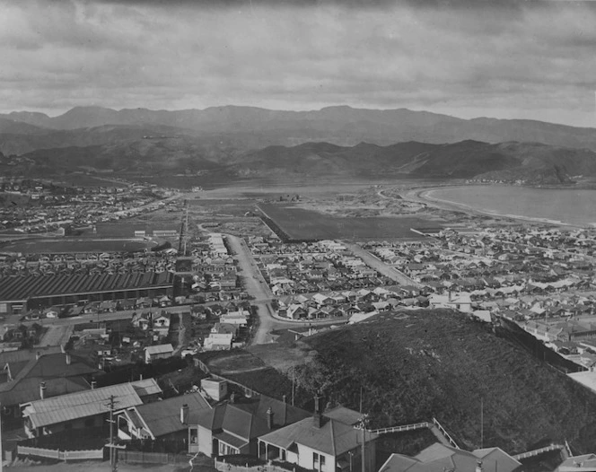 Robson & Boyer (Firm) : View of Lyall Bay from Melrose, Wellington