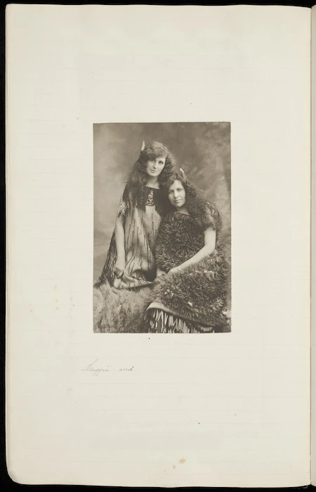 Photograph of Maggie Papakura with unidentified friend