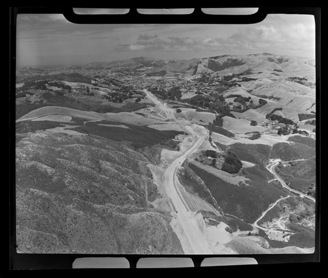 Road under construction near Wellington