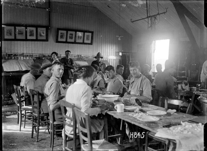 Women voluntary workers in the Lowry Hut at the New Zealand Infantry and General Base Depot, Etaples