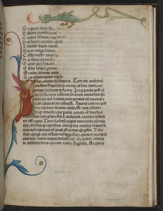 First page of Book III with historiated initial
