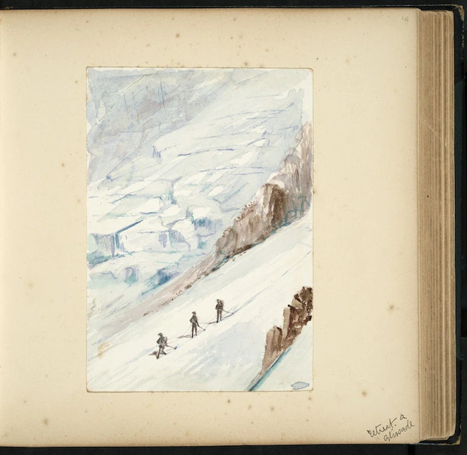 Green, William Spotswood, 1847-1919 :Retreat and glissade. [27? February 1882]