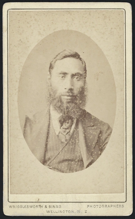 Wrigglesworth and Binns, fl 1874-1900 : Photograph of Hori Kerei Taiaroa