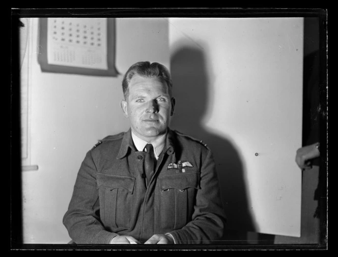 Portrait of Flight Lieutenant A D Bayly, RNZAF