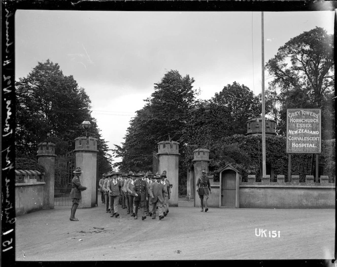 The entrance to Grey Towers, Hornchurch, England