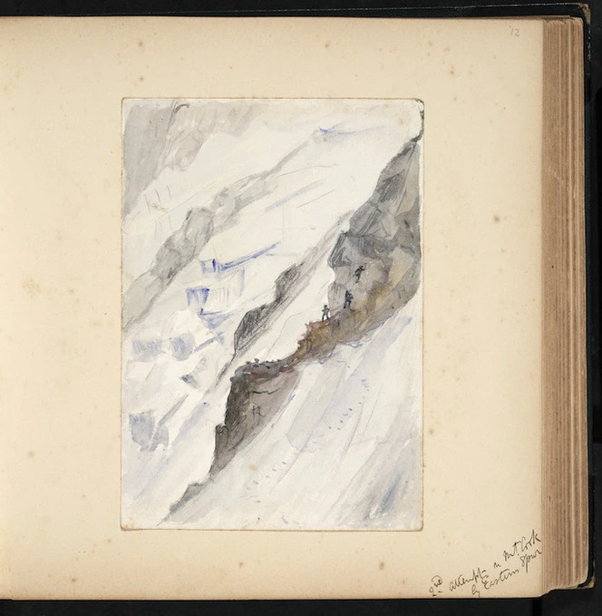Green, William Spotswood, 1847-1919 :2nd attempt on Mt Cook by eastern spur. [27 February 1882]