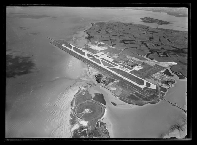 Auckland International Airport, Mangere, under construction