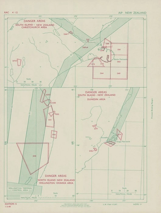 Danger areas.