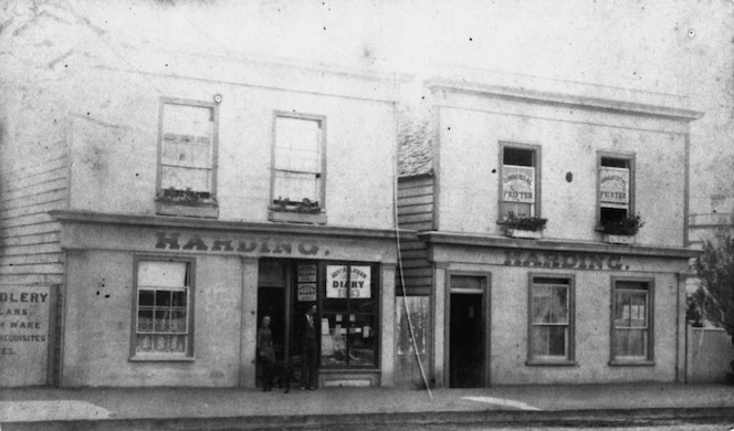 Harding's printing premises, Hastings Street, Napier