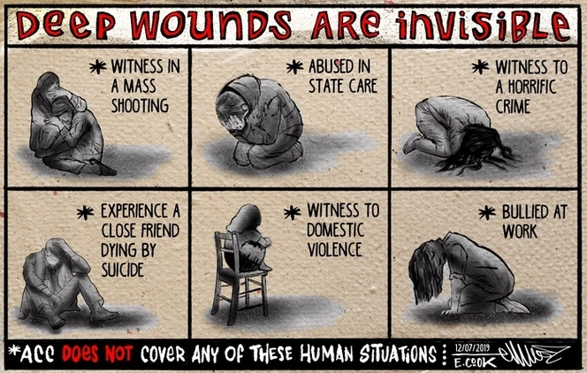 Deep wounds are invisible - lack of ACC cover for some 'human situations'