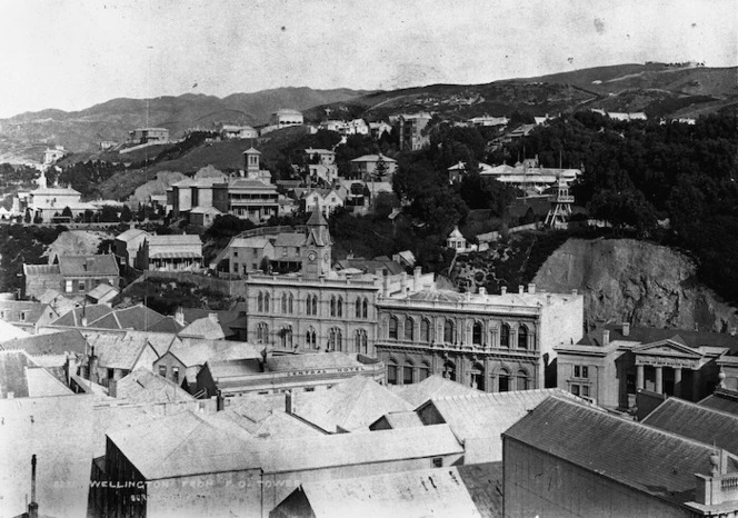 Burton Brothers :Wellington from the Post Office tower