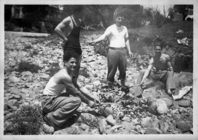 Members of Cyprus community of Wellington at their first picnic, at Maoribank