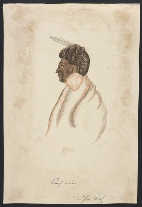 [Coates, Isaac] 1808-1878 :Rauparaha. Kafia Chief [1843?]