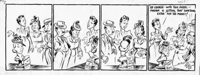 Scales, Sidney Ernest 1916- :What! [Buying a hat] 1947