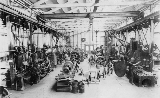 Workshop of the engineering company James J Niven and Company, Napier