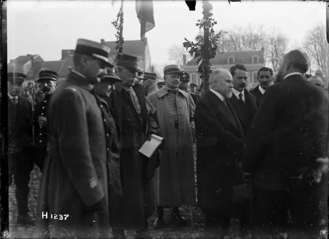 Arrival of President Poincare at Le Quesnoy