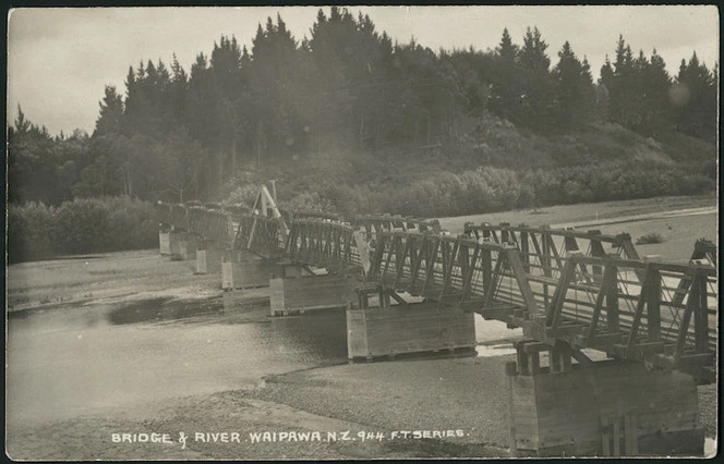Bridge and river, Waipawa