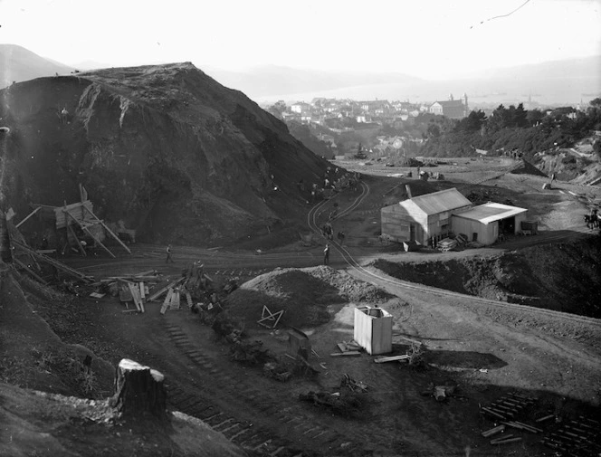 Anderson Park, Wellington, under construction