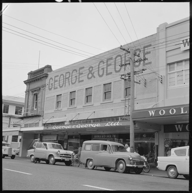 George and George Ltd, drapers and clothiers, Jackson Street, Petone, Wellington