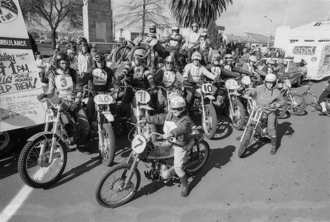 Motorcyclists at the Hastings Blossom Festival