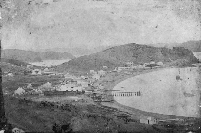 [Moresby, Matthew Fortescue]. Attributed photographer :Russell, Bay of Islands in 1858.