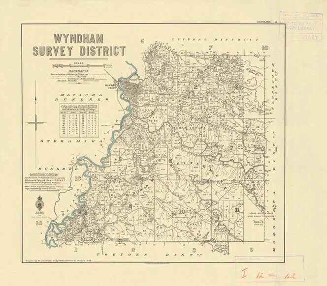 Wyndham Survey District [electronic resource] / drawn by W. Deverell, July 1902.