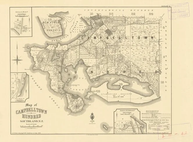 Map of Campbelltown Hundred, Southland, N.Z. [electronic resource] / J.C. Potter delt., Septr. 1914.