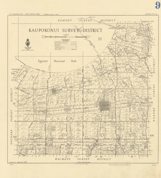 Kaupokonui Survey District [electronic resource] / J.F. Berry, delt. July 1940.