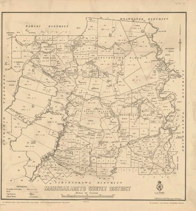 Maungakaretu Survey District [electronic resource].