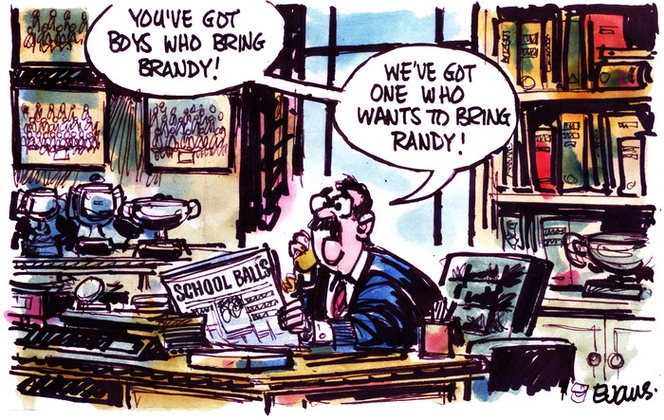 Evans, Malcolm Paul, 1945- :"You've got boys who bring brandy! We've got one who brings Randy!" 15 June 2011
