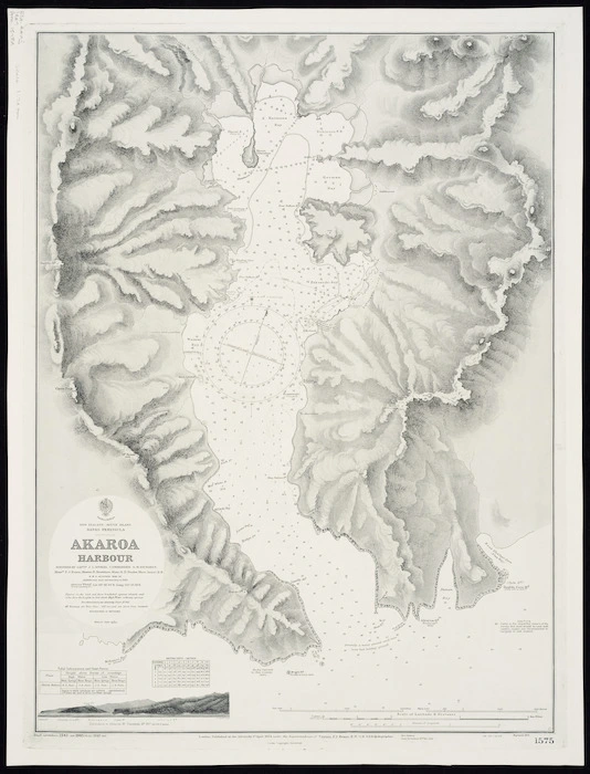 Akaroa Harbour / surveyed by Captn. J.L. Stokes, Commr. G.H. Richards.