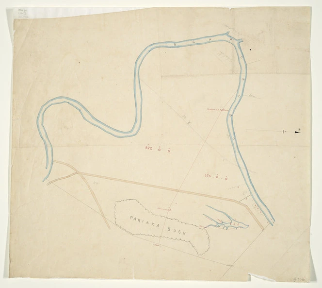 [Creator unknown] :[Sketch of part of Maraekakaho station, Hawkes Bay [ms map]. [18-?]