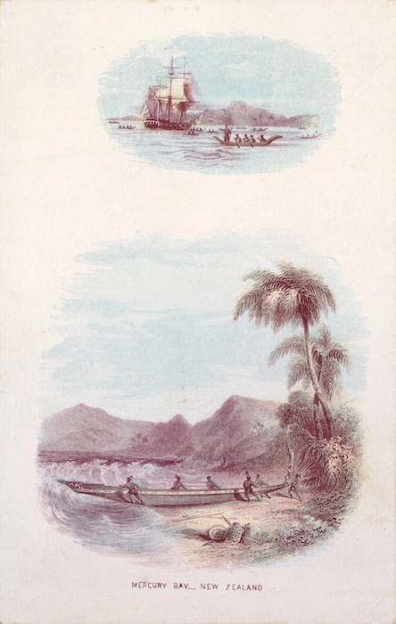 Artist unknown :Mercury Bay, New Zealand. - [ca 1840]