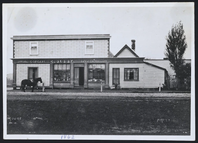 Edward Bibby's general store at Waipawa, Hawke's Bay