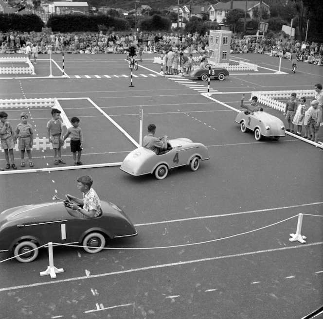 Traffic training, Karori School, Wellington