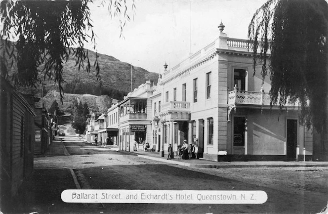 Ballarat Street and Eichardt's Hotel, Queenstown