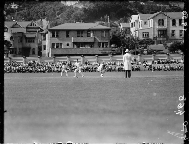 Australia plays Wellington at cricket